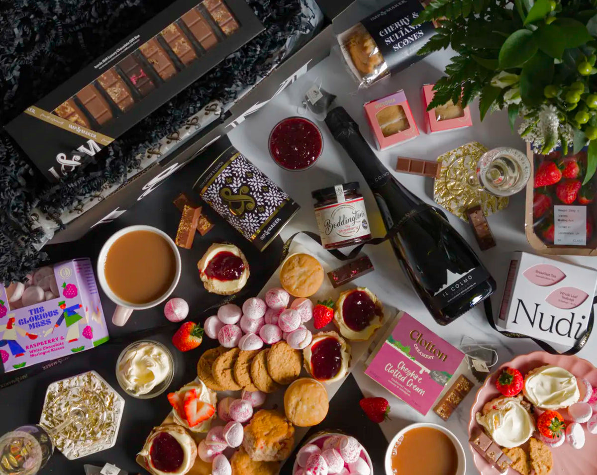 Afternoon Tea Hampers | Luxury Tea Hampers with Prosecco | IMP & MAKER