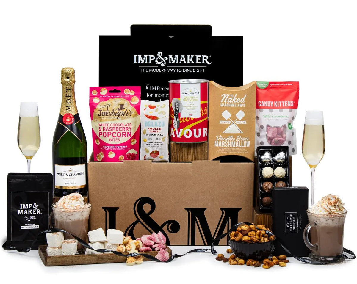 Ultimate Champagne Movie Night Hamper Luxury Gift for Anniversaries