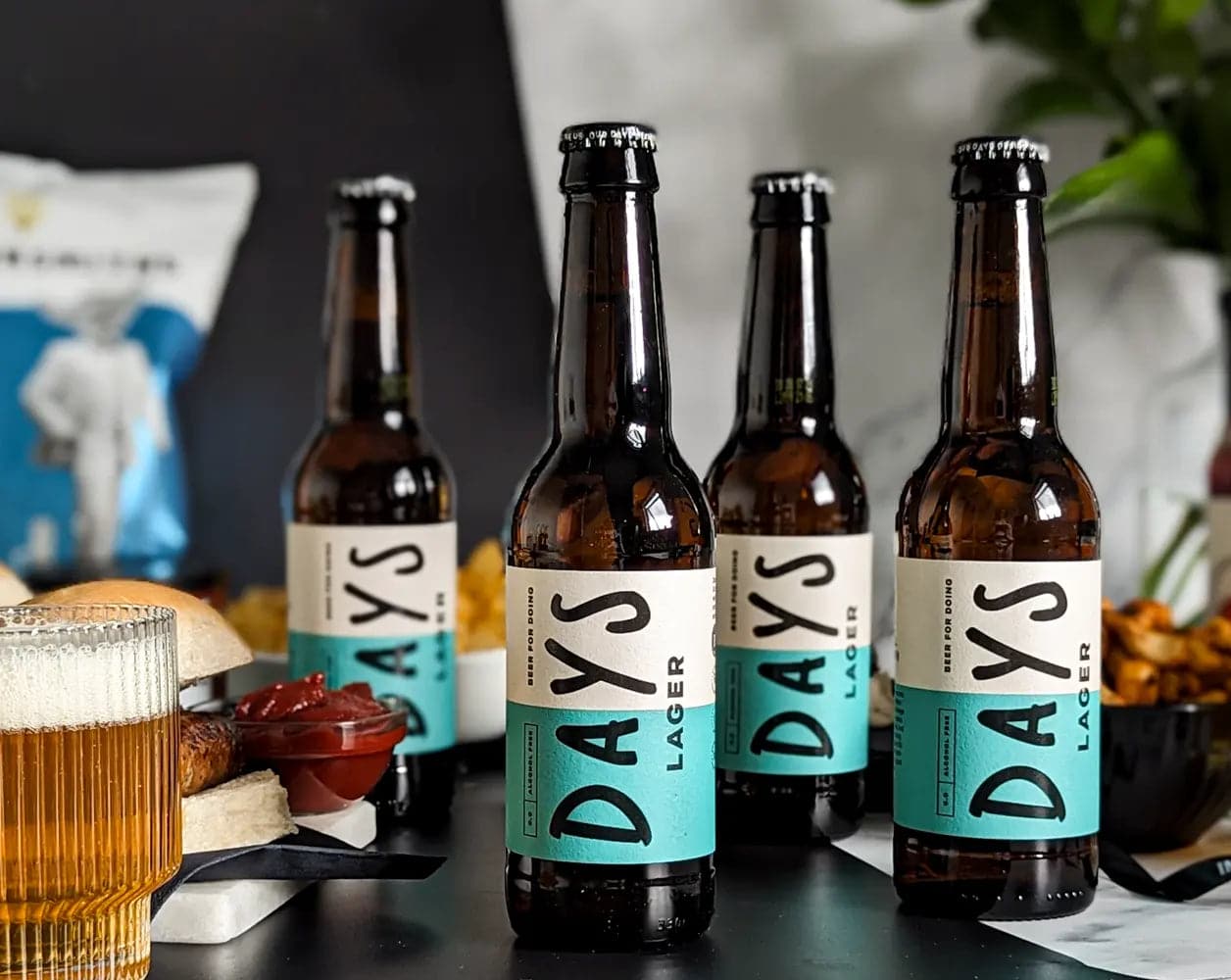 Days Alcohol Free Lager 330ml 0.0% ABV | 6 Bottles - IMP & MAKERDaysDAYS03IMP & MAKERUltimate Match Day Non Alcoholic Hamper - IMP & MAKER