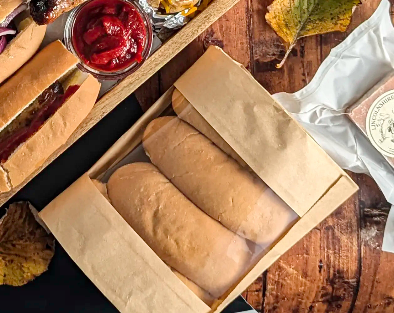 Finger Rolls 4 Pack on wooden textured background