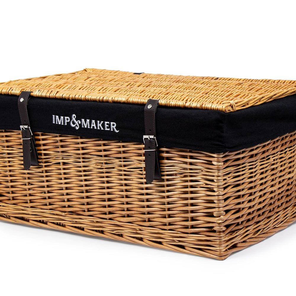 IMP & MAKER Large Natural Wicker 24"Hamper Basket - IMP & MAKERIMP & MAKERHA038IMP & MAKERIMP & MAKER Large Natural Wicker 24"Hamper Basket