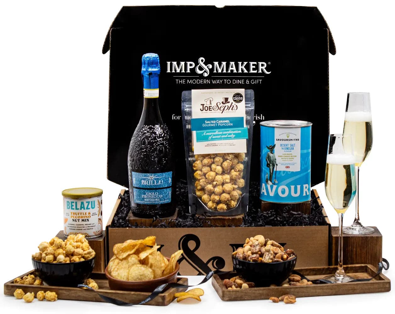 Prosecco & Nibbles Gift Set - IMP & MAKER