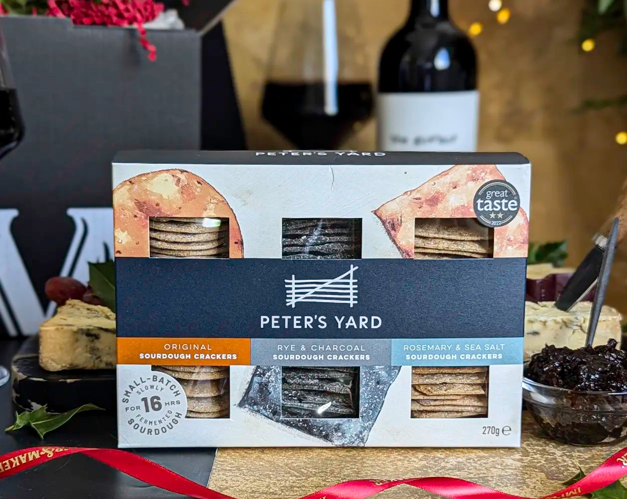 Signature Christmas Cheese Board & Red Wine Gift Hamper| IMP & MAKER
