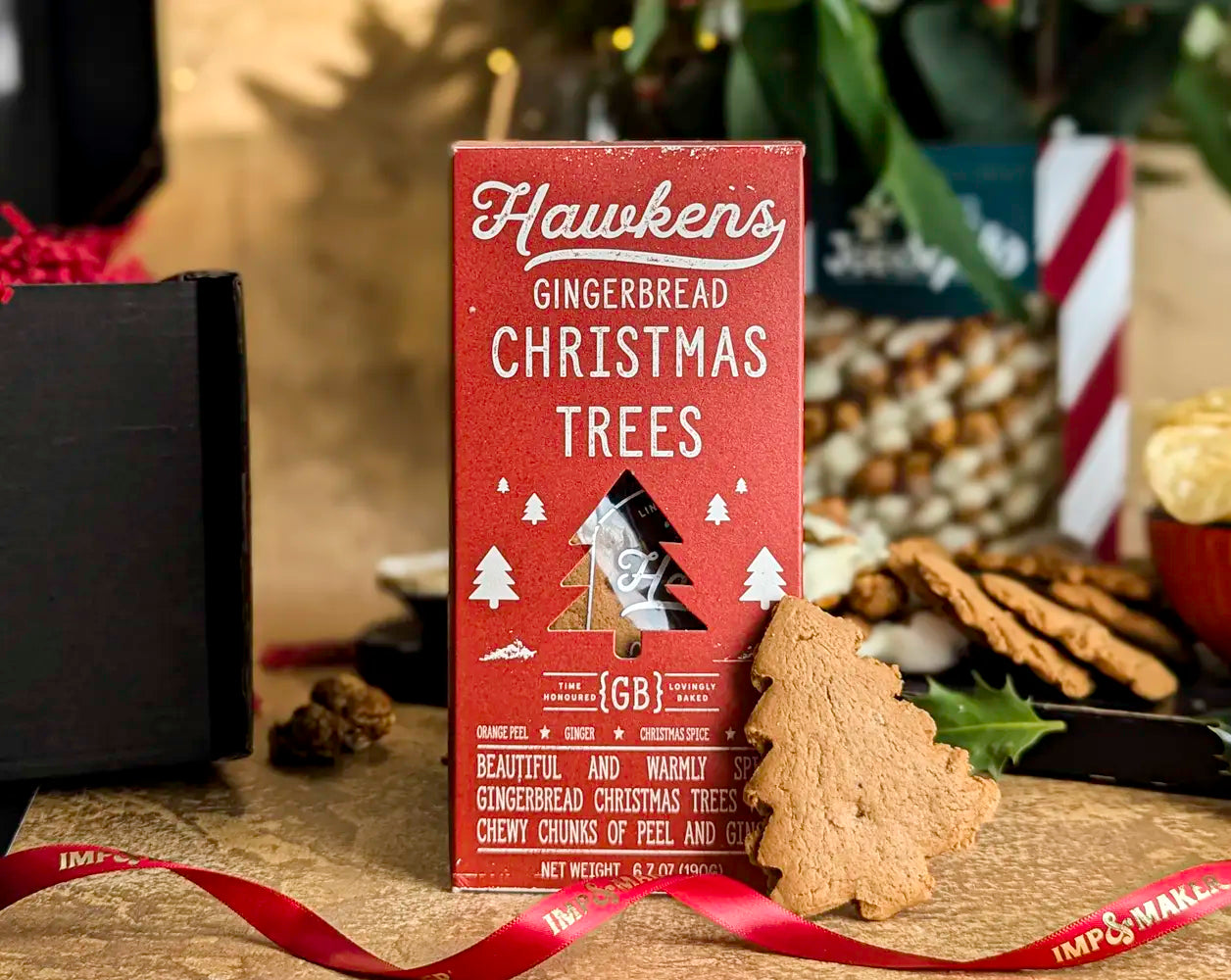 Christmas White Wine & Festive Treats Gift Hamper | IMP & MAKER