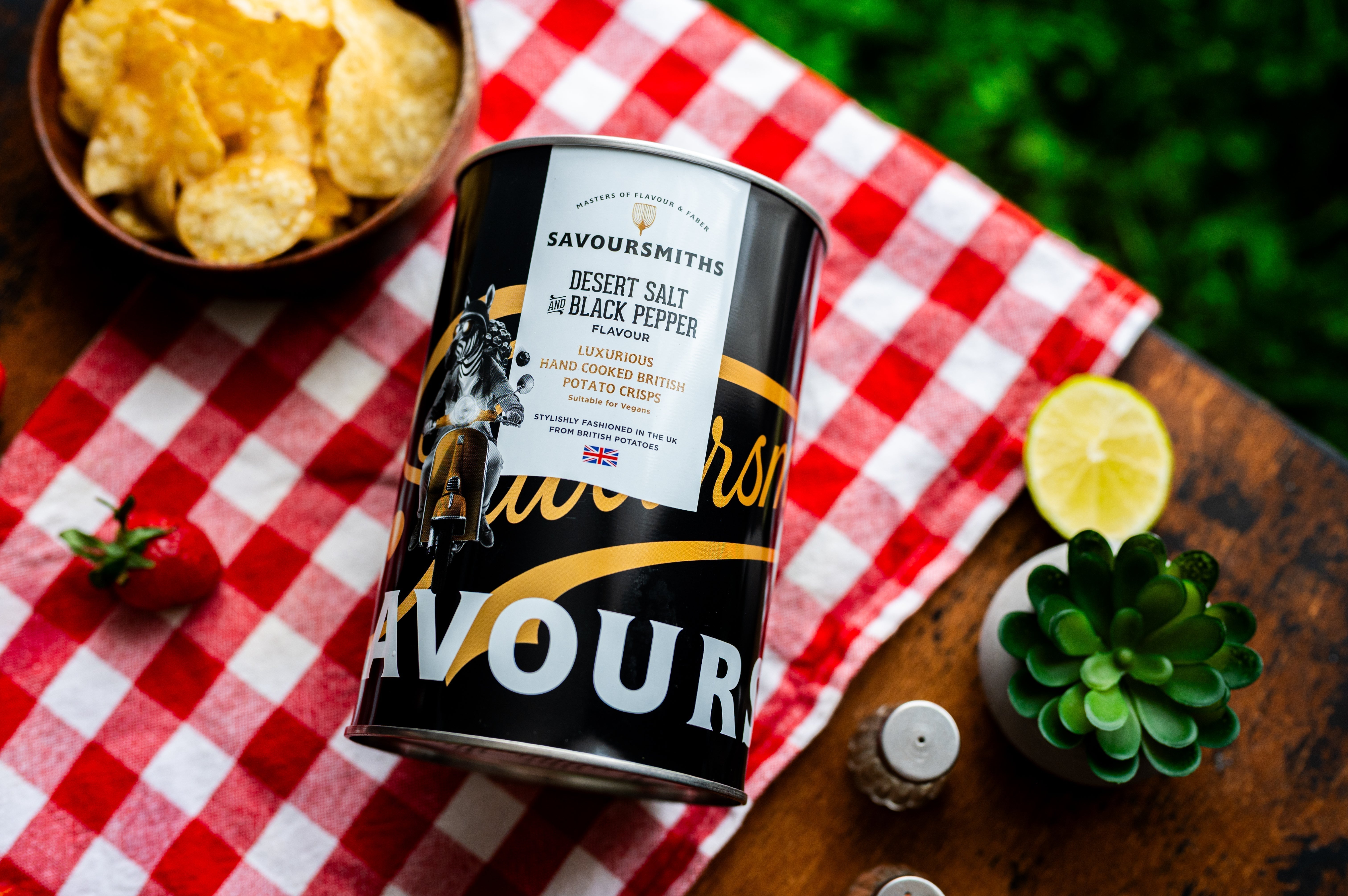 Savoursmiths Desert Salt & Black Pepper Crisps