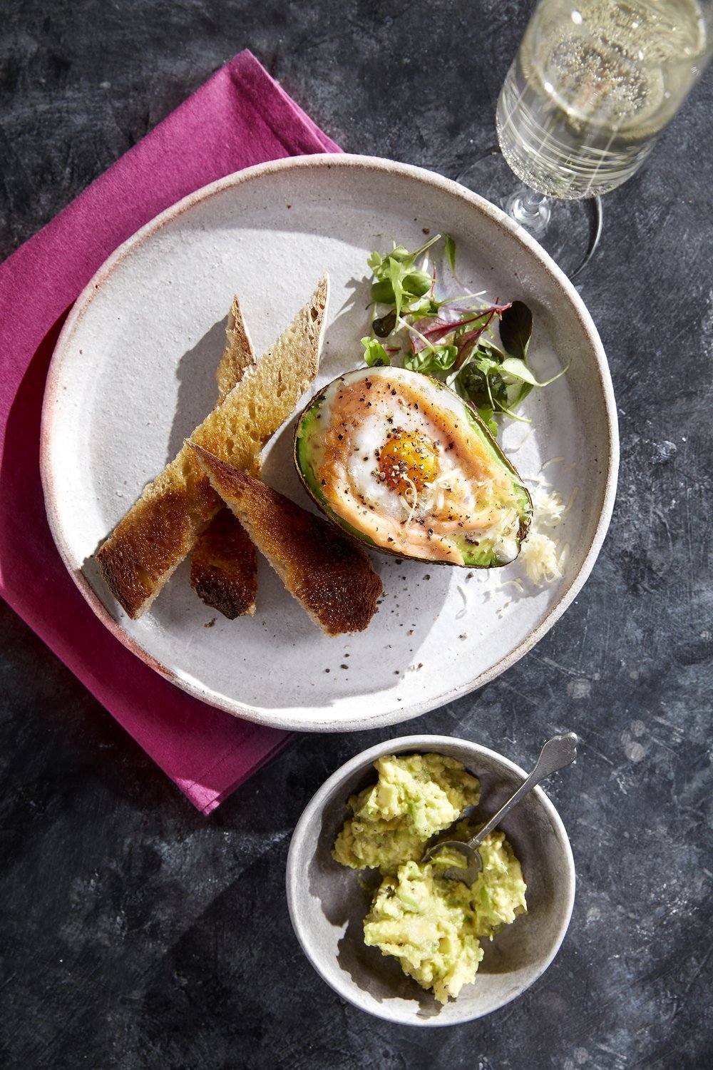 Baked Eggs in Avocado with Smoked Salmon - IMP & MAKER