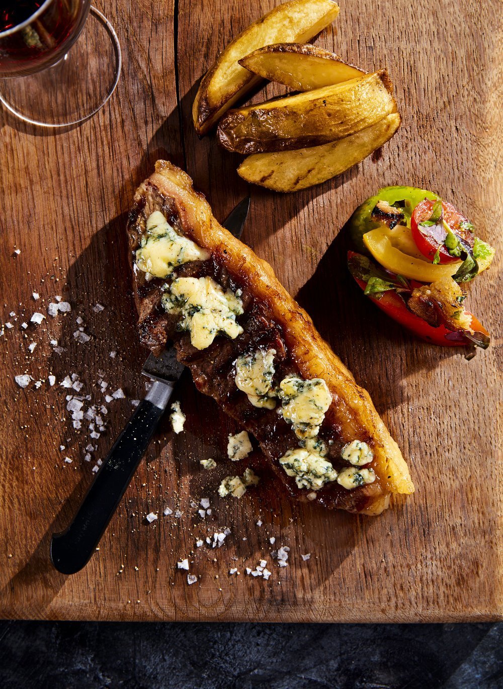 Dry Aged Sirloin Steak with Melted Stilton - IMP & MAKER