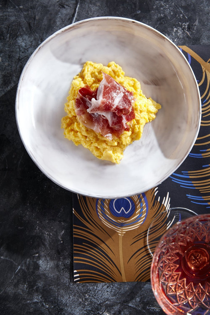 Perfect Scrambled Eggs with Iberico Ham - IMP & MAKER