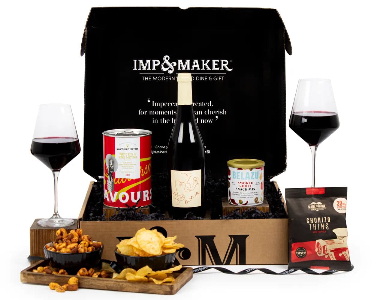 Amie Red Wine & Savoury Snacks - IMP & MAKER