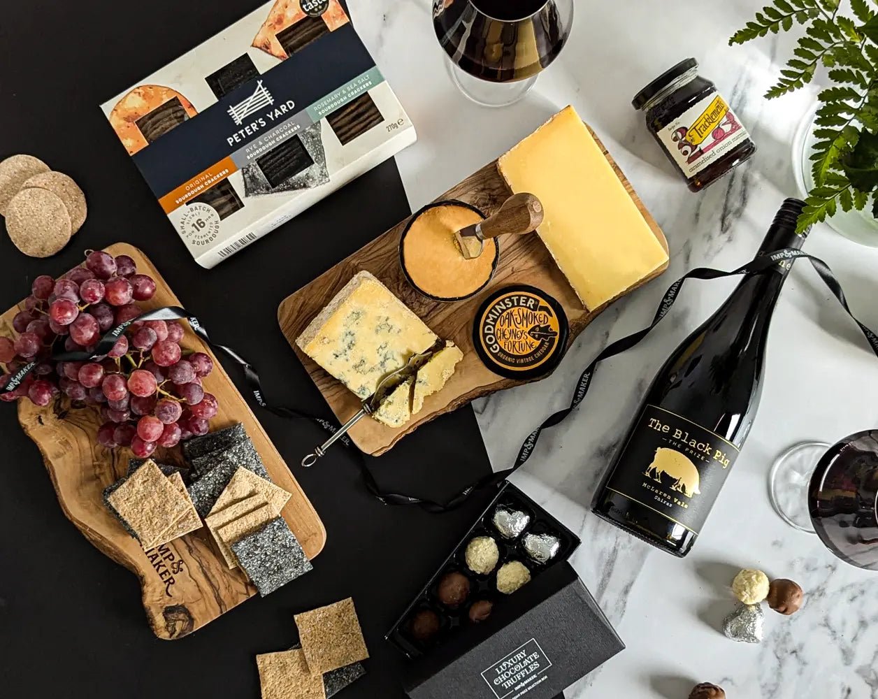 Artisan Cheese Board & Wine Gift Hamper - IMP & MAKERIMP & MAKERIMP900