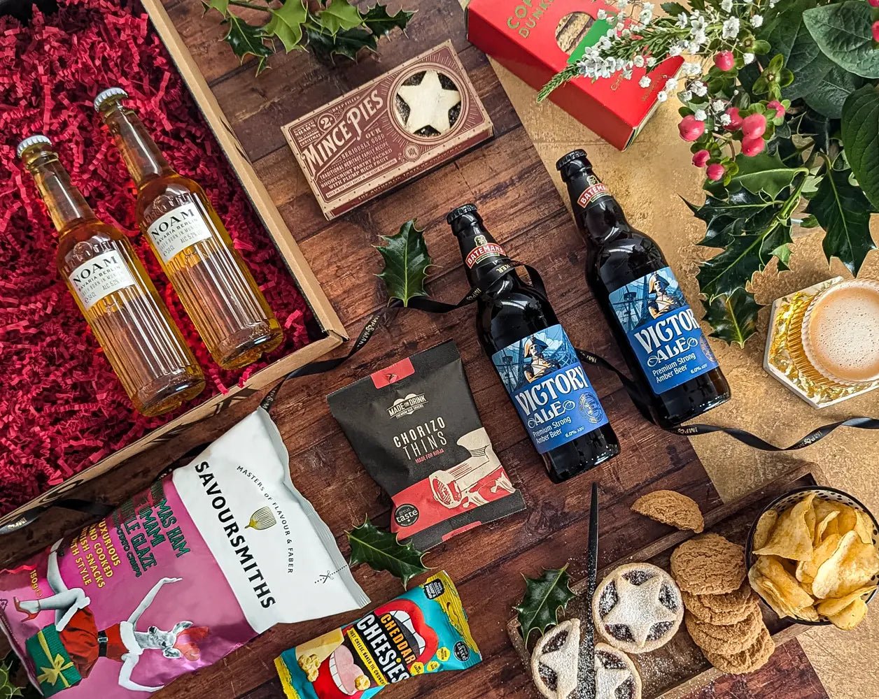 Beer & Ale with Festive Treats Hamper - IMP & MAKER