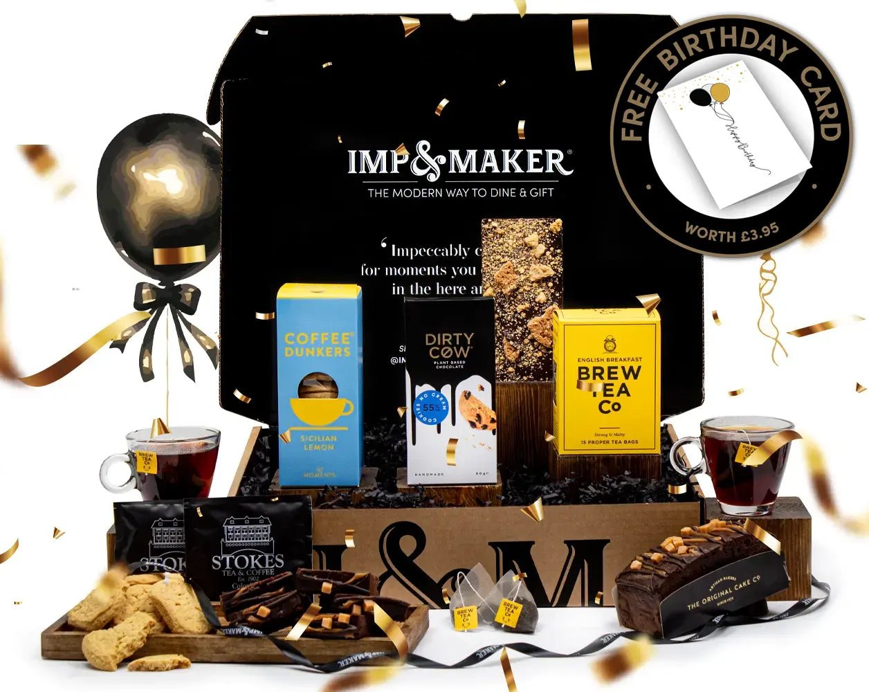 Birthday Tea & Cake Gift Set - IMP & MAKER