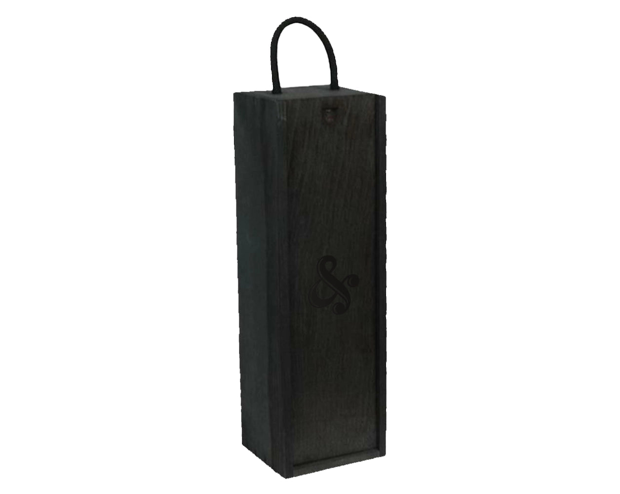 Black Wooden Single Wine Box - IMP & MAKERIMP & MAKERBWBK1IMP & MAKERBlack Wooden Single Wine Box