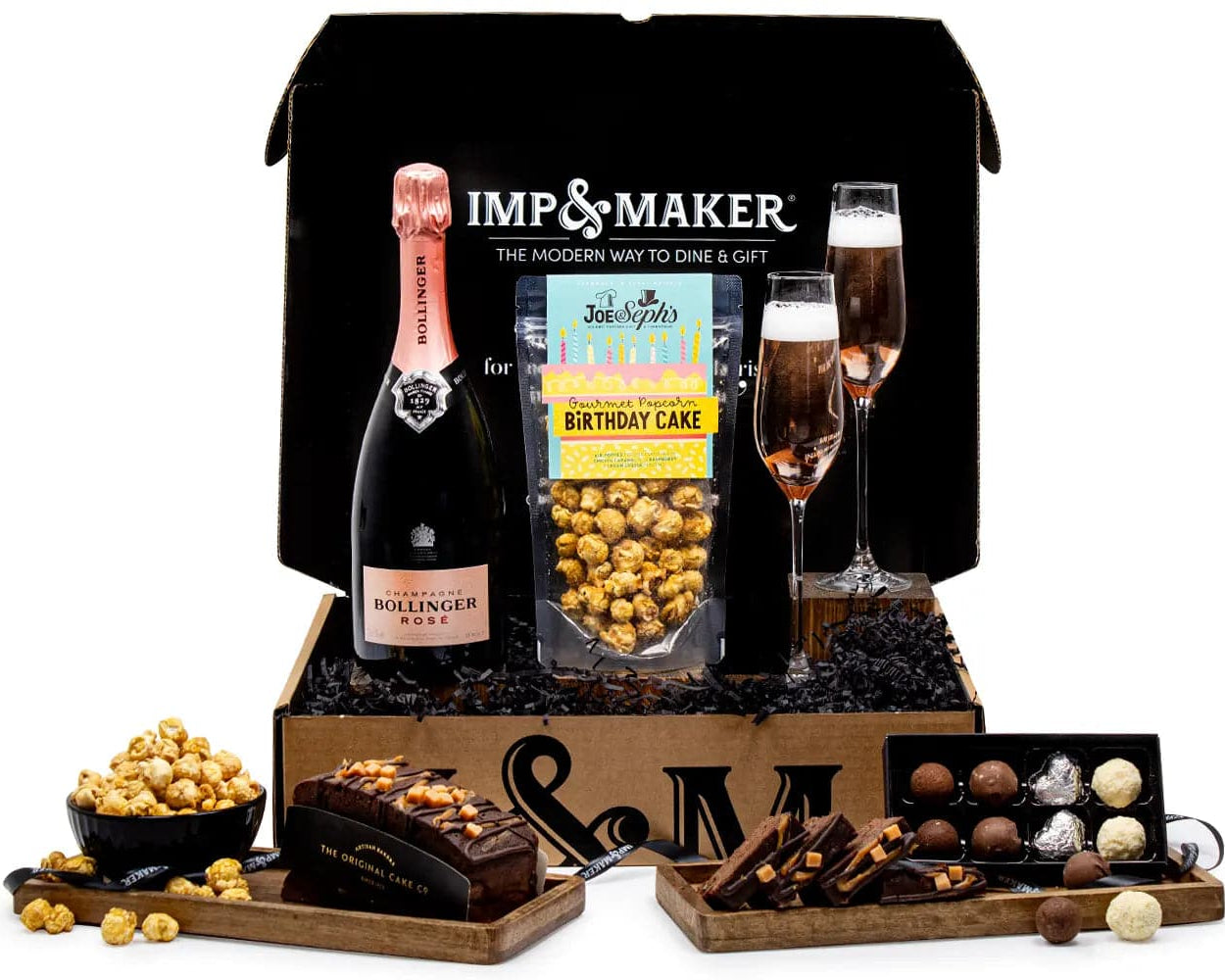 Bollinger Rose & Birthday Cake Gift Set - IMP & MAKER