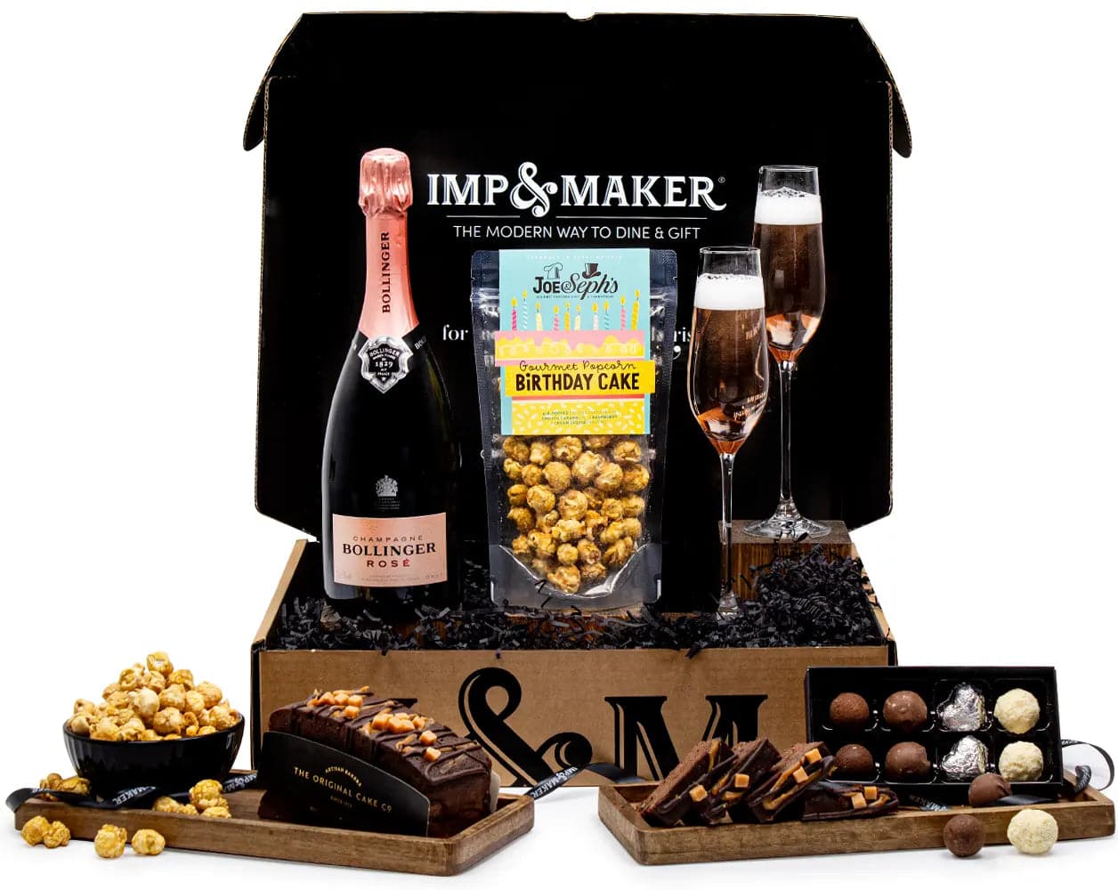 Bollinger Rose & Birthday Cake Gift Set - IMP & MAKER