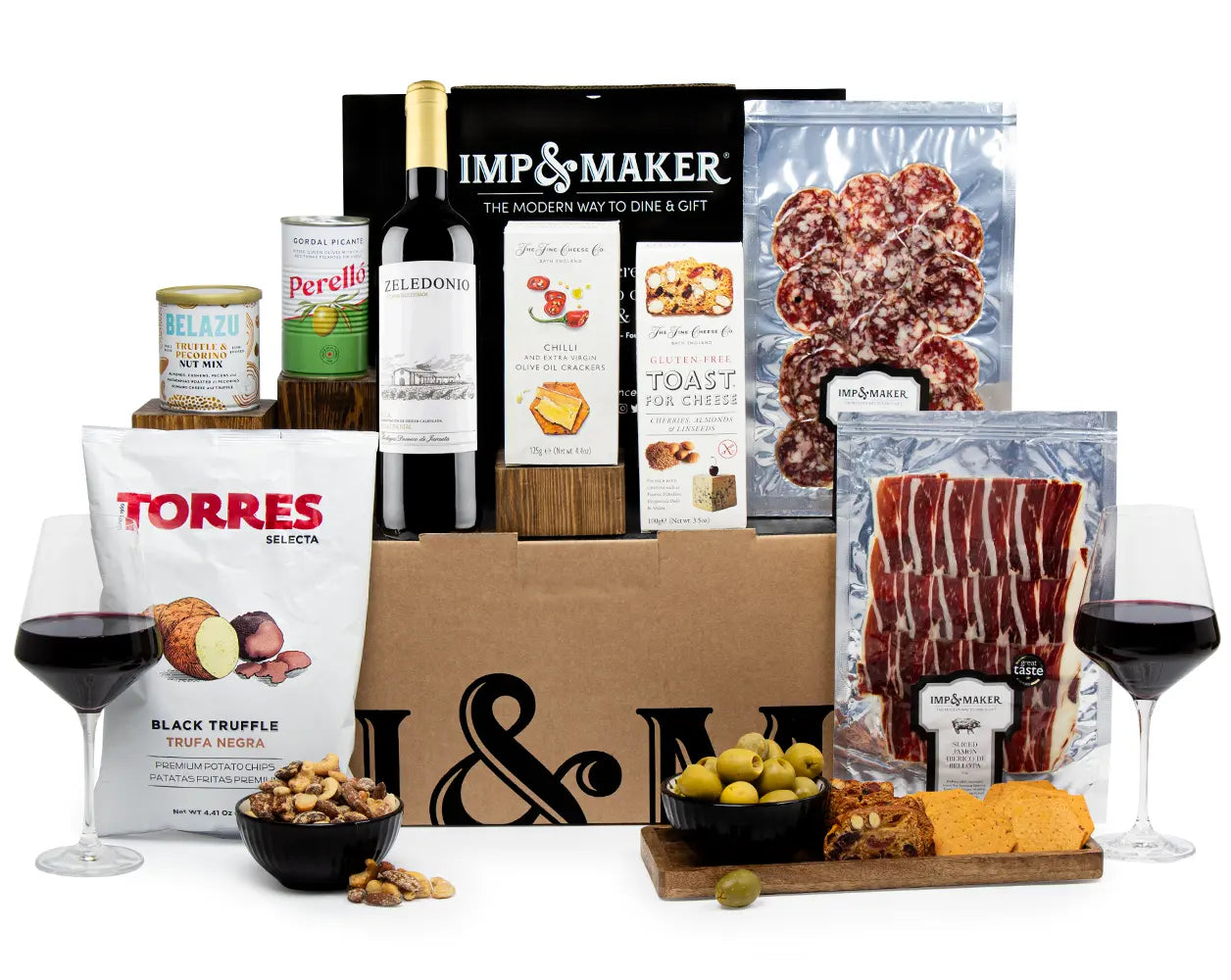 Charcuterie & Wine Hamper - IMP & MAKER