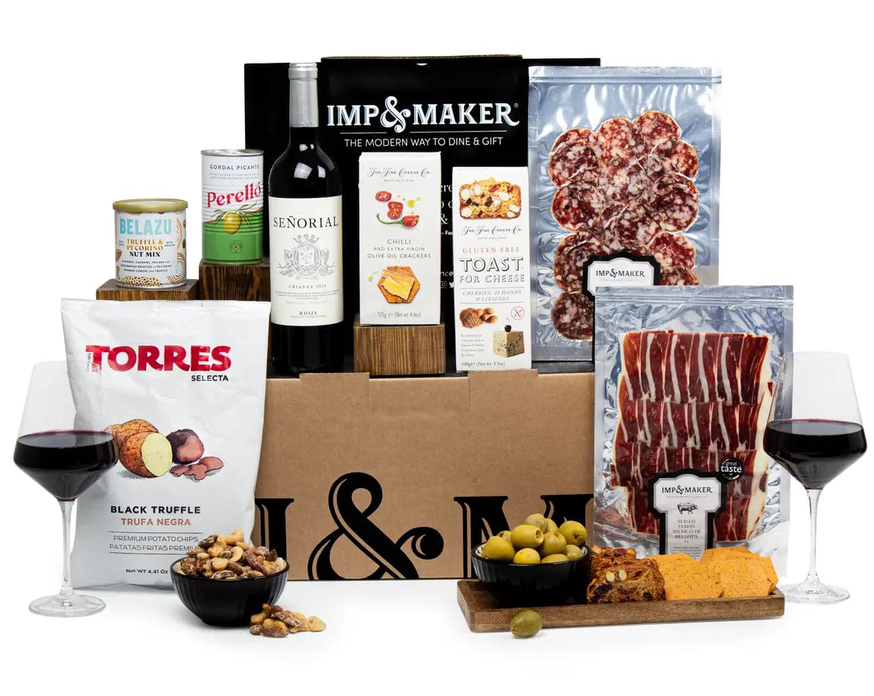 Charcuterie & Wine Hamper - IMP & MAKER