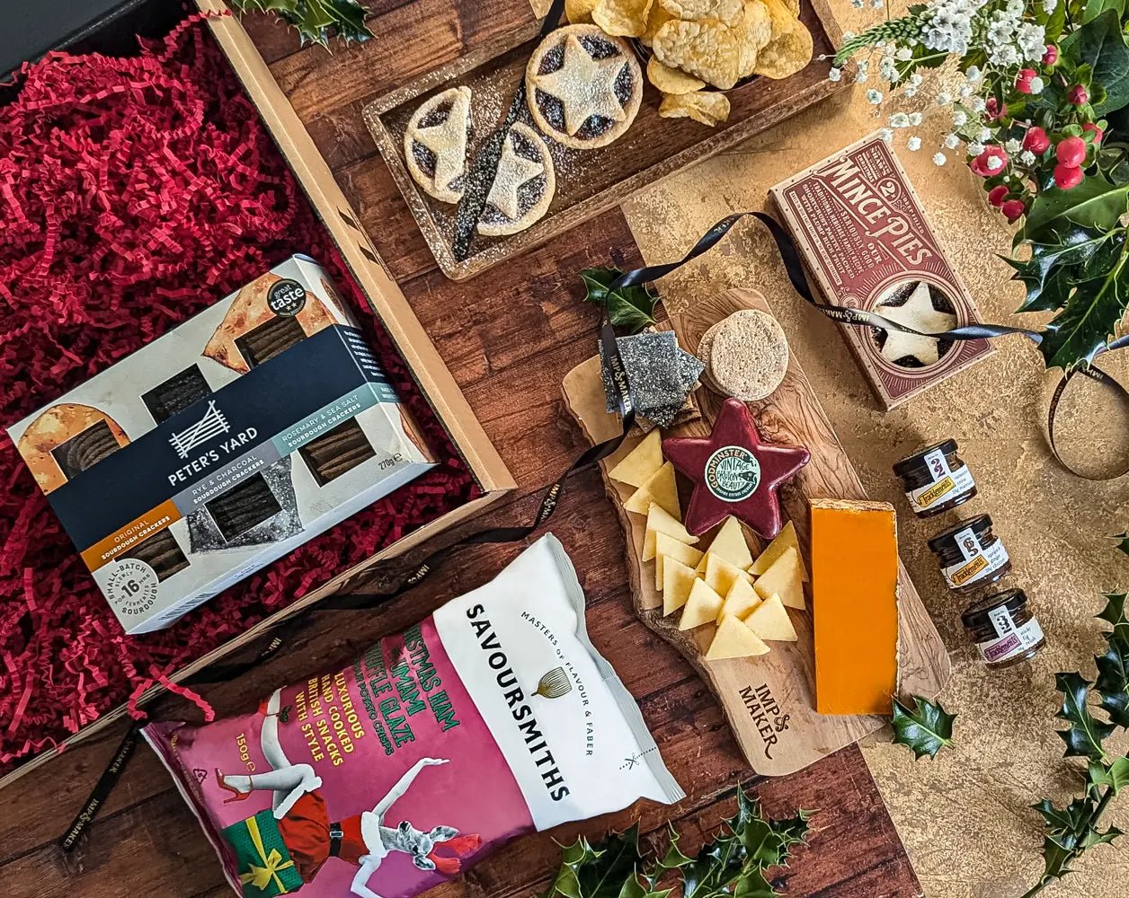 Cheese & Festive Nibbles Hamper - IMP & MAKER