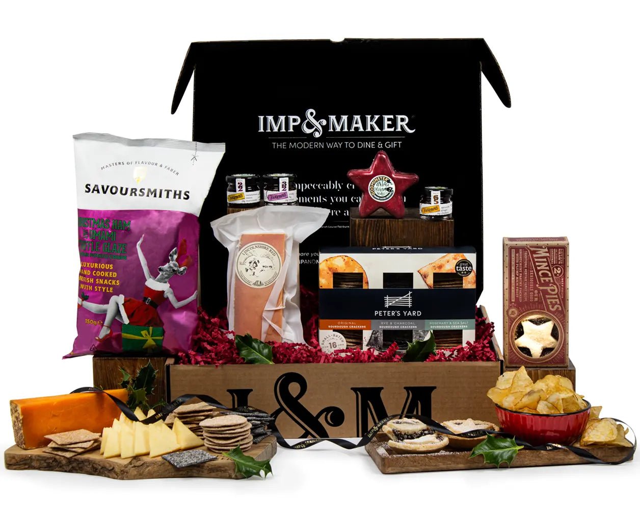 Cheese & Festive Nibbles Hamper - IMP & MAKER