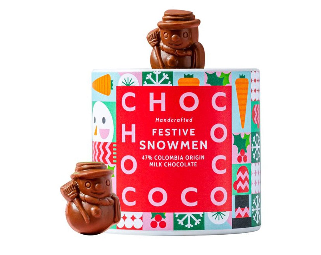 Chococo Milk Chocolate Mini Snowmen Tube 100g - IMP & MAKERChococoCHOCOCO01IMP & MAKERChococo Milk Chocolate Mini Snowmen Tube 100g