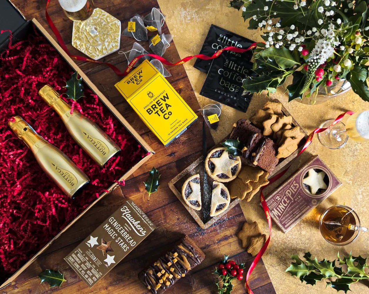 Christmas Afternoon Tea & Fizz Gift Hamper - IMP & MAKER