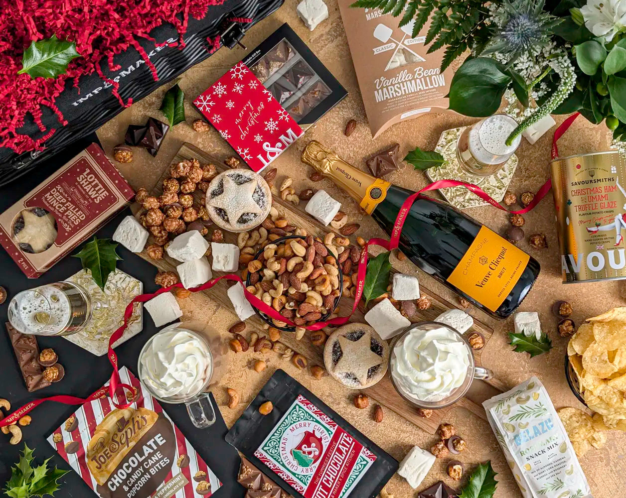 Ultimate Christmas Champagne Movie Night Gift Hamper | IMP & MAKER