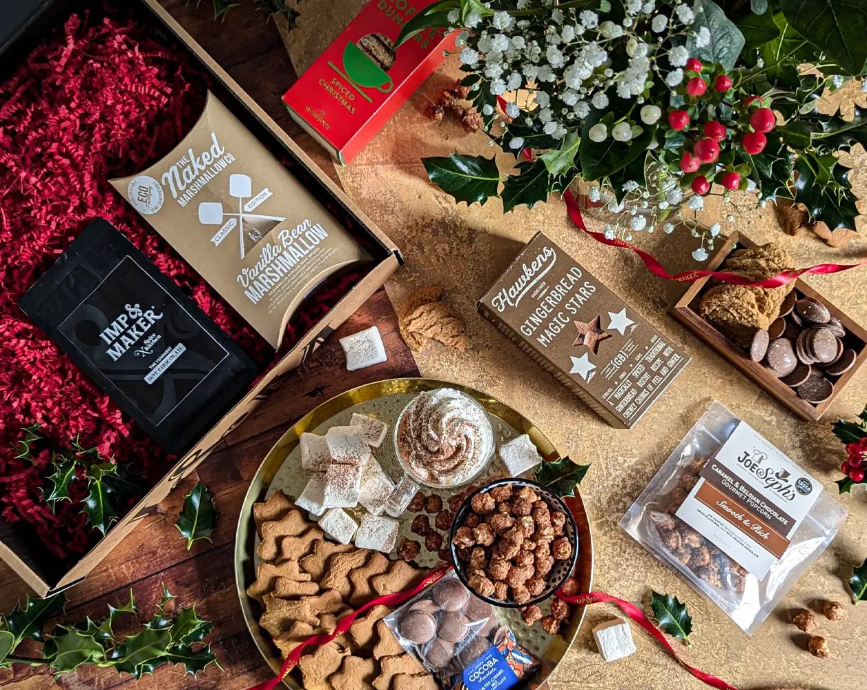 Christmas Hot Chocolate & Treats Hamper - IMP & MAKER