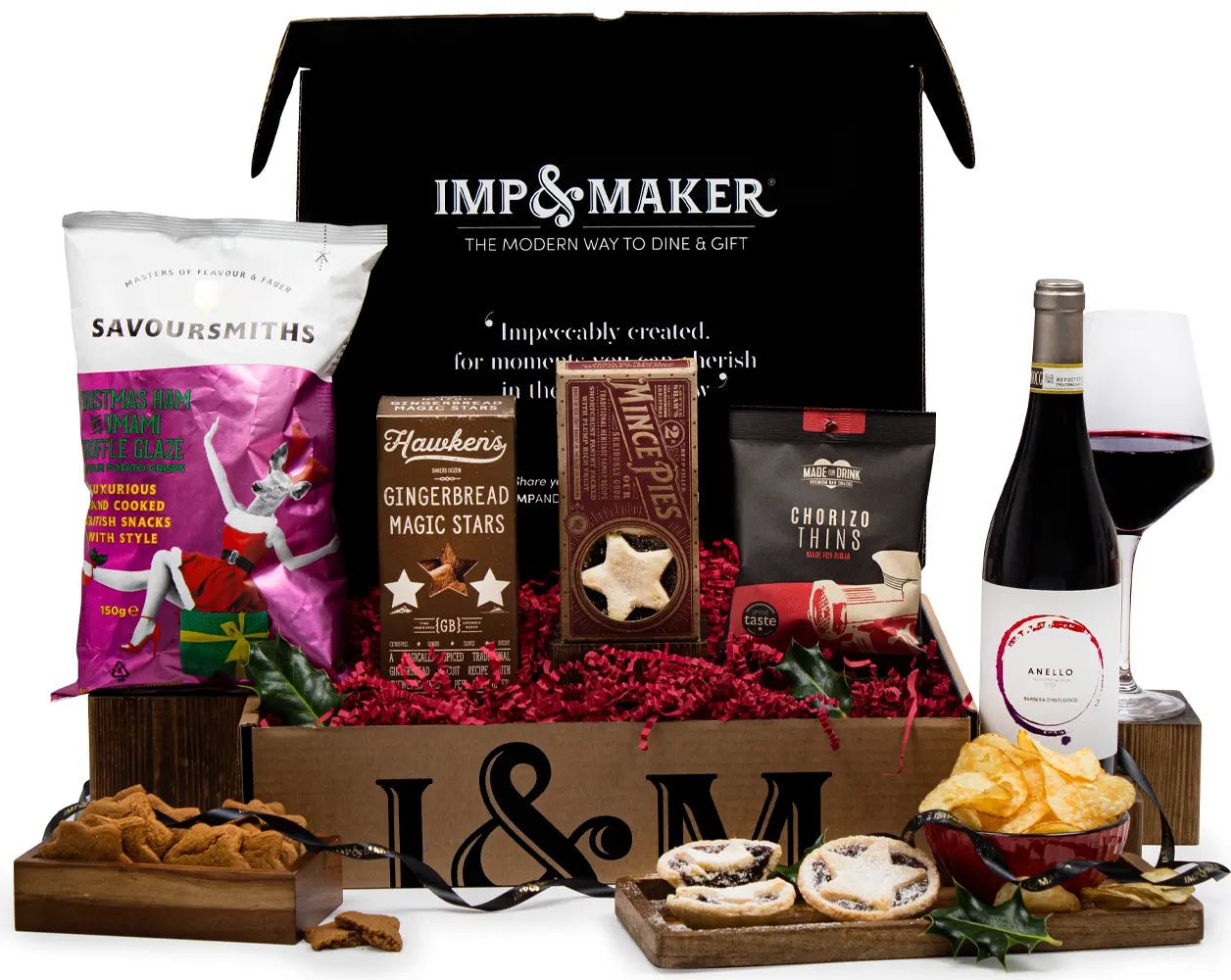 Christmas Red Wine & Festive Treats - IMP & MAKER