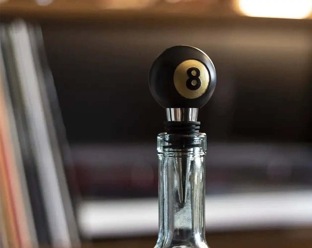 Decorative 8 Ball Style Bottle Stopper - IMP & MAKER