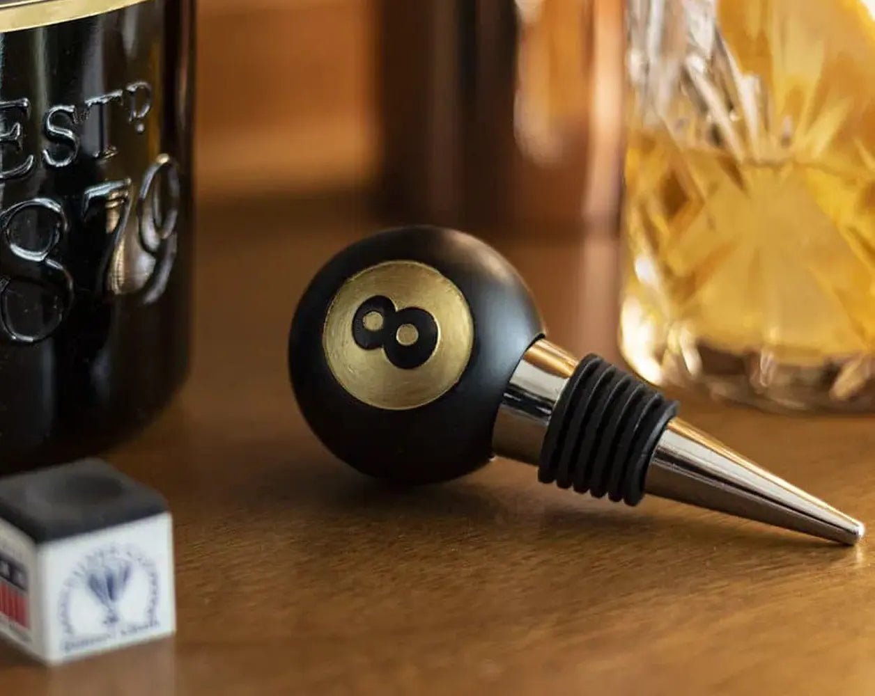 Decorative 8 Ball Style Bottle Stopper - IMP & MAKER