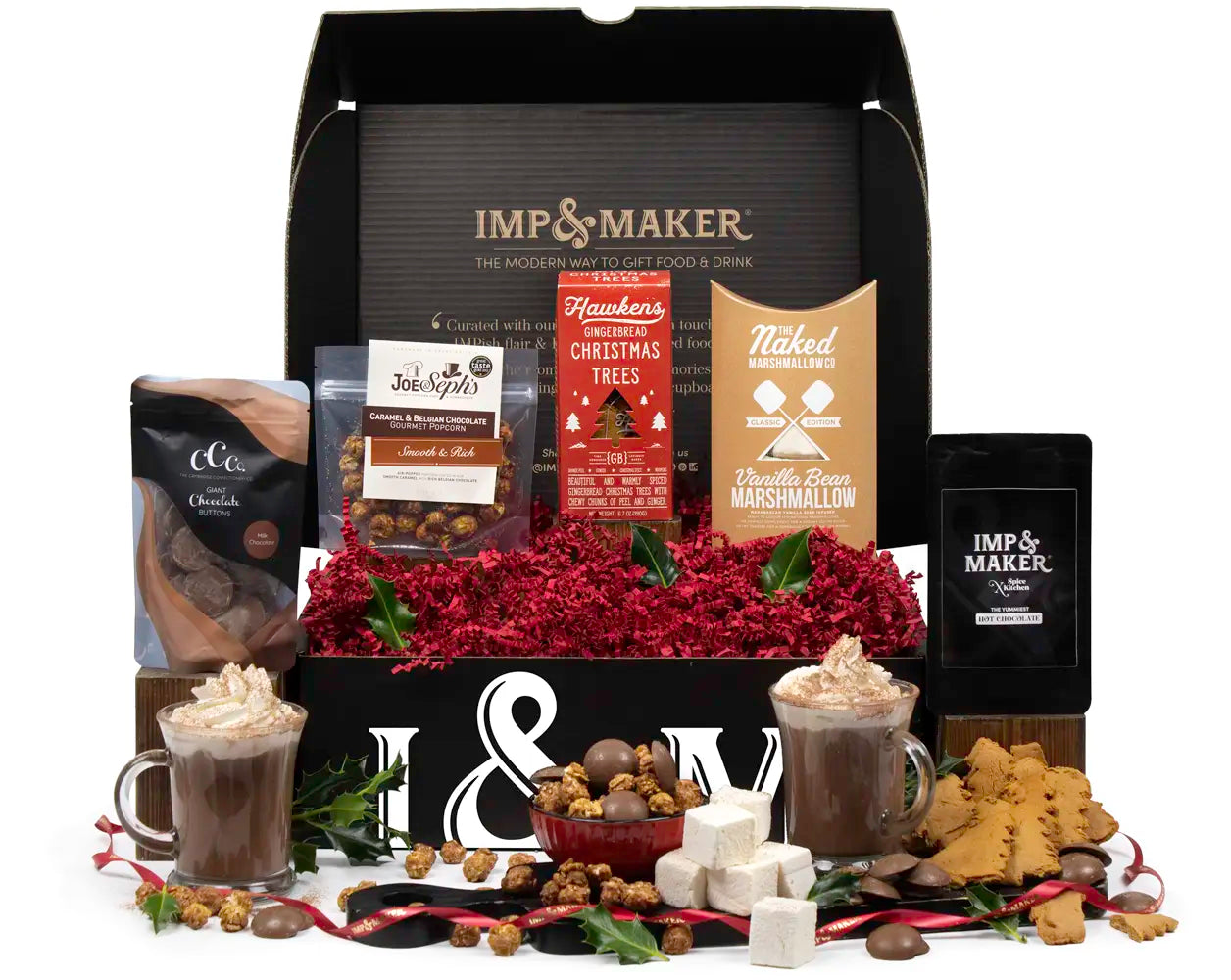 Festive Hot Chocolate & Christmas Treats Gift Hamper | IMP & MAKER
