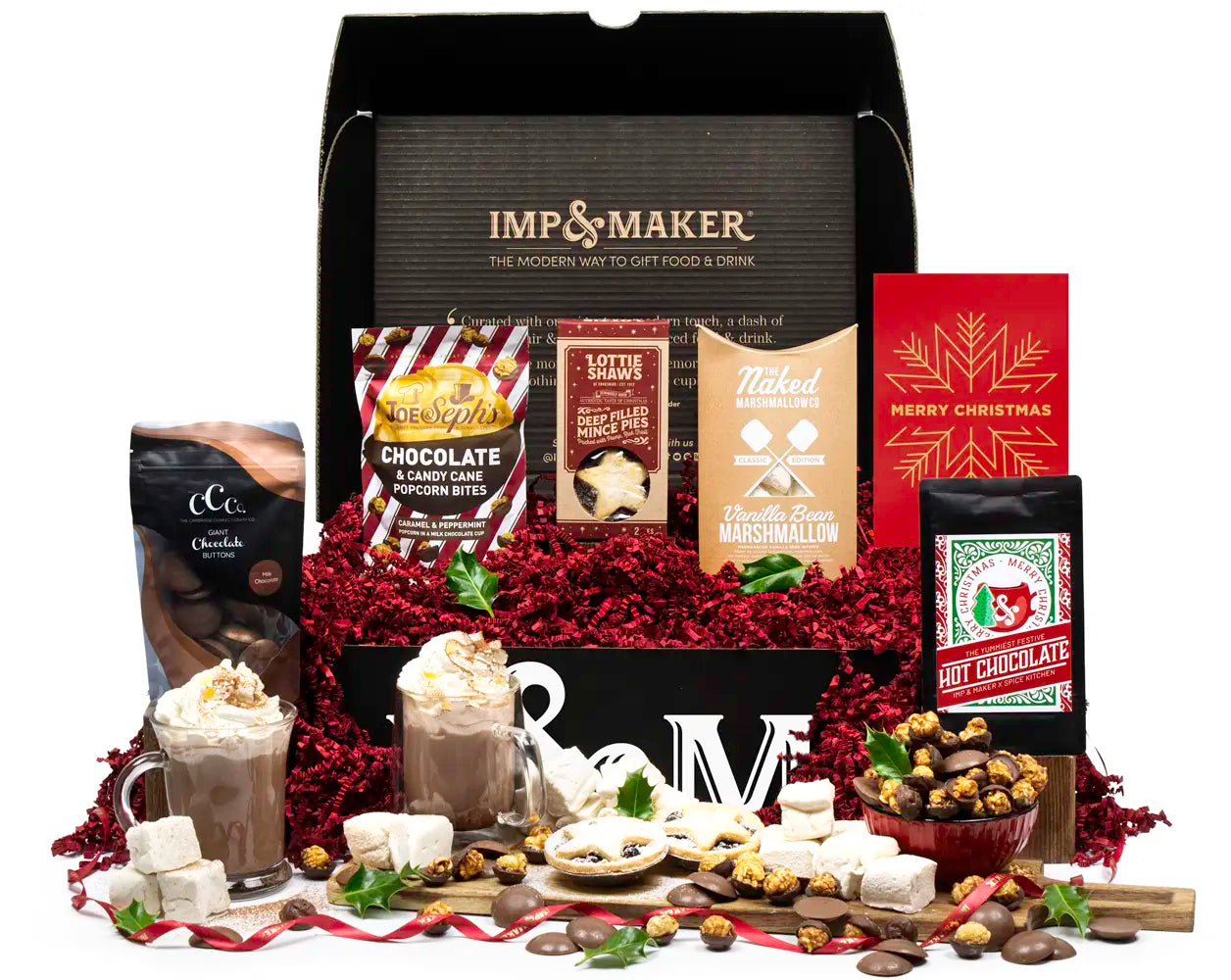 Festive Hot Chocolate & Christmas Treats Gift Hamper | IMP & MAKER