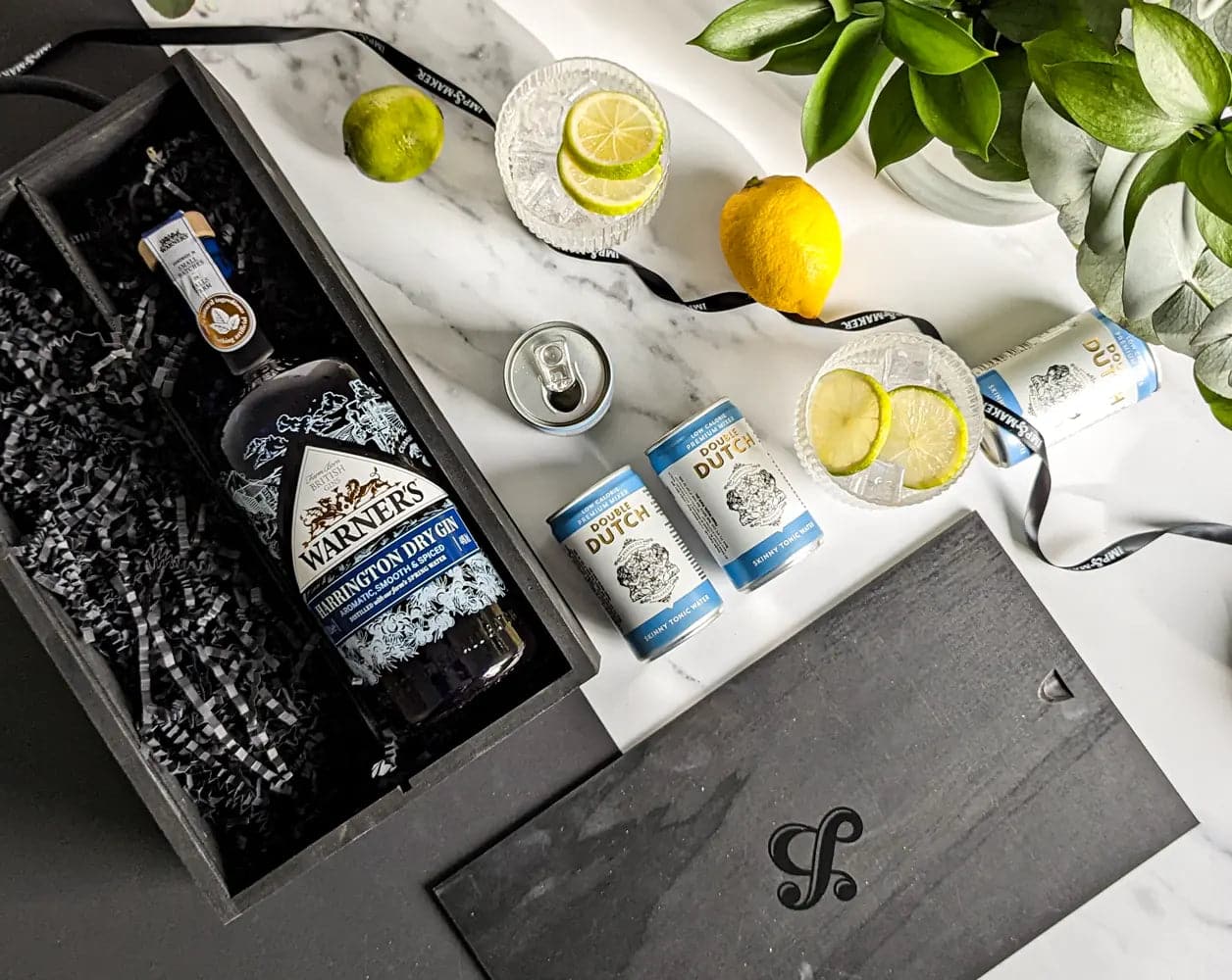 Gin & Tonic Gift Set in Wooden Box - IMP & MAKER