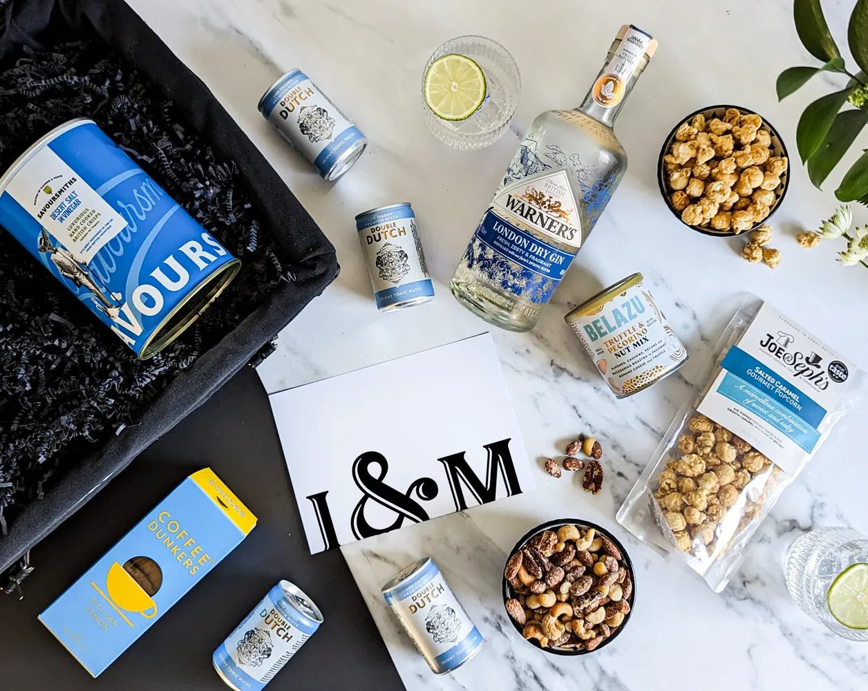 Gin & Tonic with Gourmet Snacks Gift Hamper - IMP & MAKERIMP & MAKERIMP759