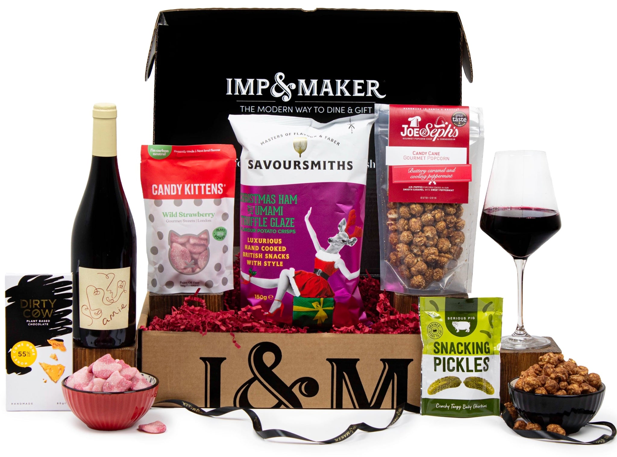 Gluten Free Wine & Christmas Treats Gift Hamper - IMP & MAKERIMP & MAKERIMP909IMP & MAKERGluten Free Wine & Christmas Treats Gift Hamper