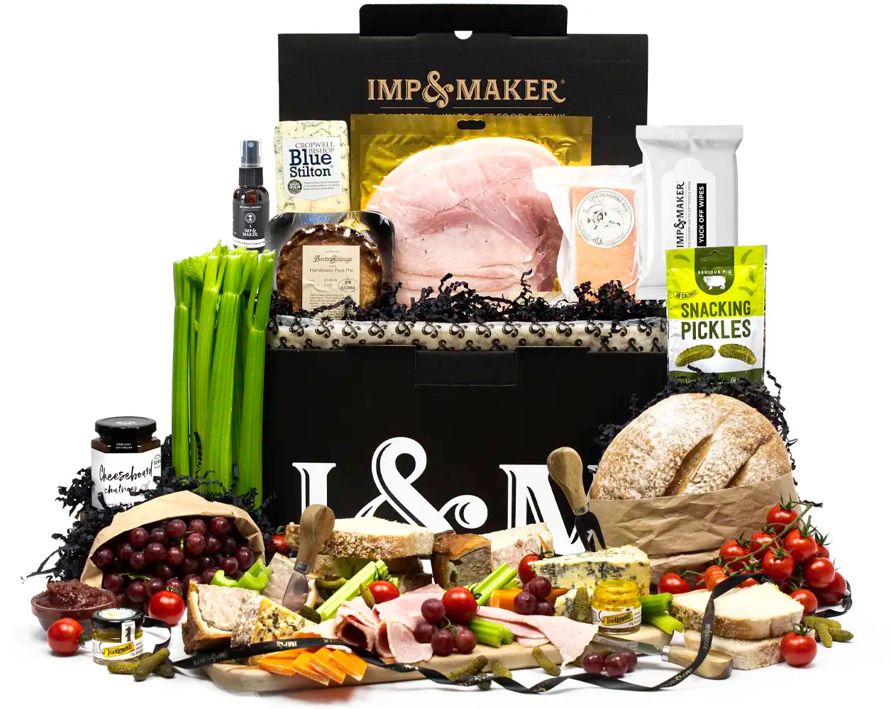 Green Yurts Posh Ploughman's Gift Hamper | IMP & MAKER