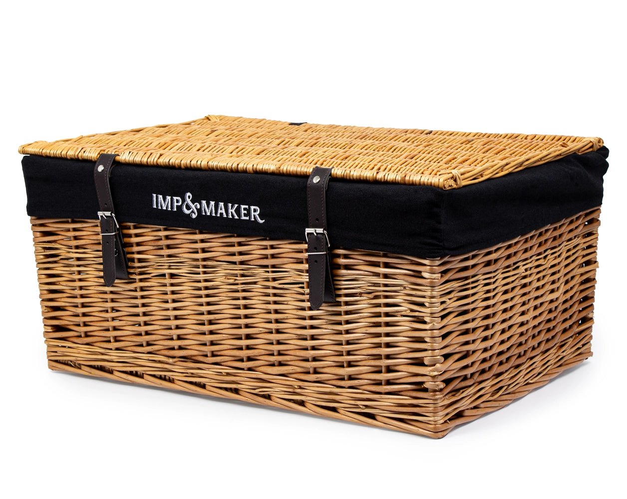 IMP & MAKER Large Natural Wicker 24"Hamper Basket - IMP & MAKERIMP & MAKERHA038IMP & MAKERIMP & MAKER Large Natural Wicker 24"Hamper Basket