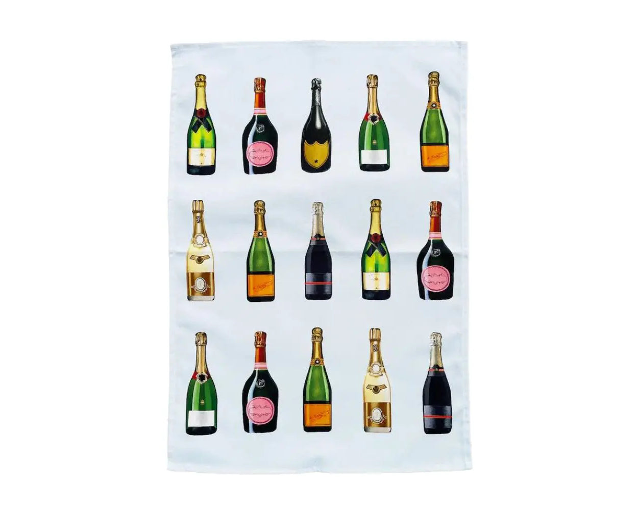 Jessica Anderton Designs Champagne and Fizz Tea Towel - Icy White - IMP & MAKER