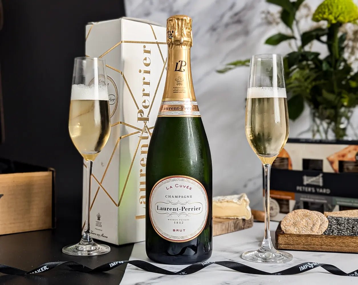 Laurent - Perrier Champagne & Artisan Cheese Board Gift Hamper - IMP & MAKERIMP & MAKERIMP191