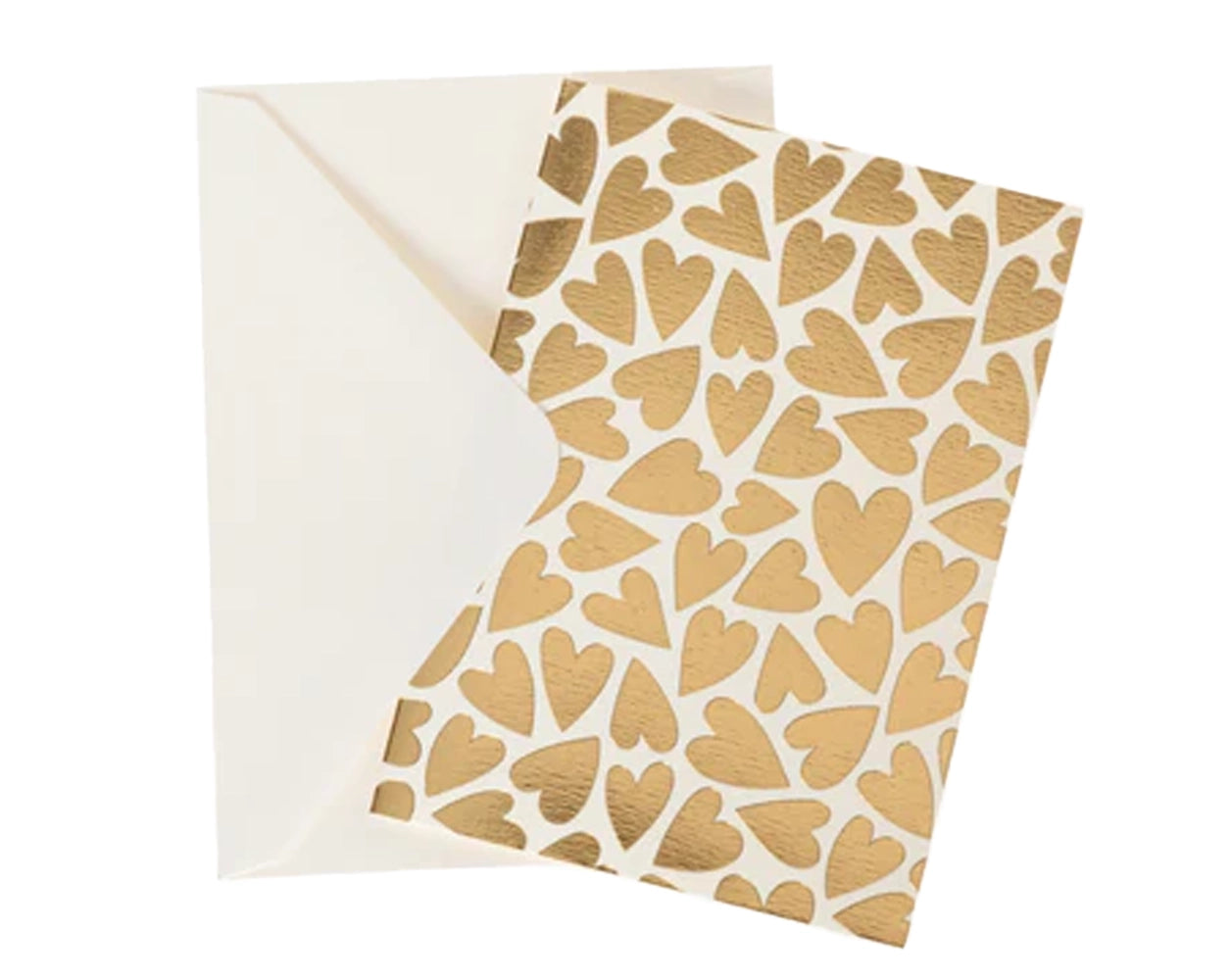 Valentine's Day Gold Heart Foil Greetings Card - IMP & MAKER