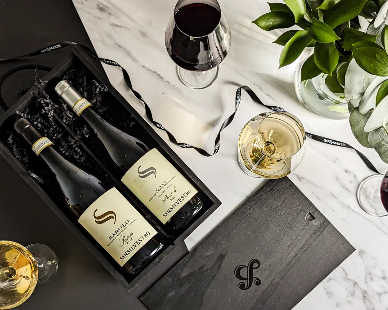 Luxury Italian Wine Duo Gift Box -IMP & MAKER