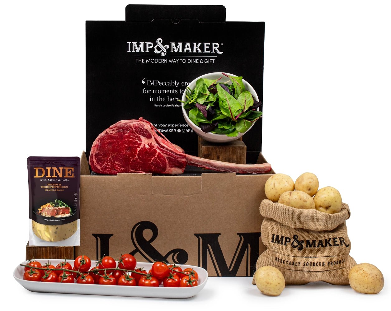 Luxury Tomahawk Sharing Experience Dine In Steak Hamper - IMP & MAKERIMP & MAKERIMP023IMP & MAKERTomahawk Steak Hamper - IMP & MAKER