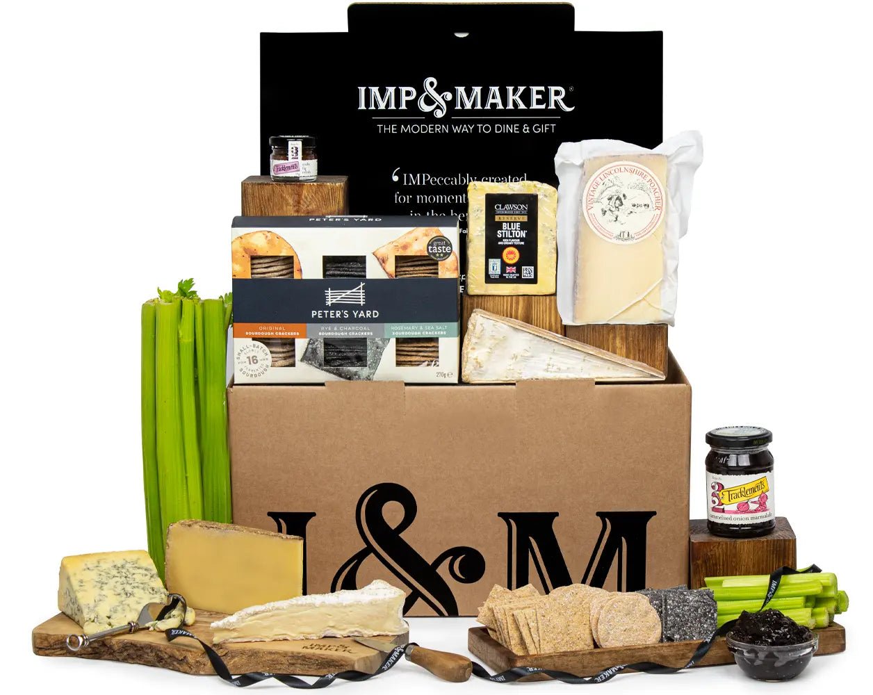 Luxury Triple Cheese Board Experience Gift Hamper - IMP & MAKERIMP & MAKERIMP009