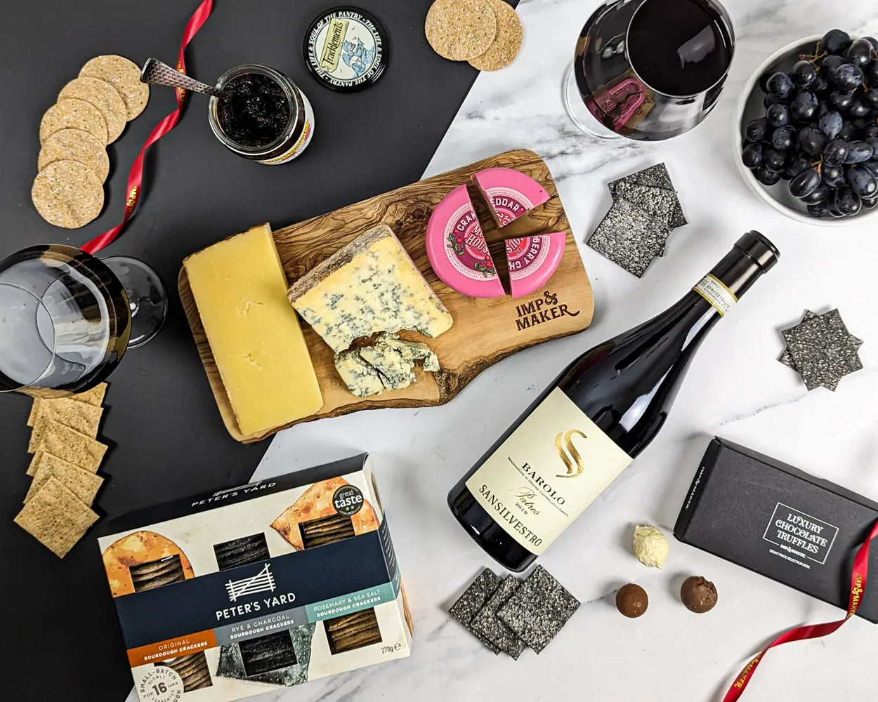 Luxury Wine and Cheese Hamper - IMP & MAKER
