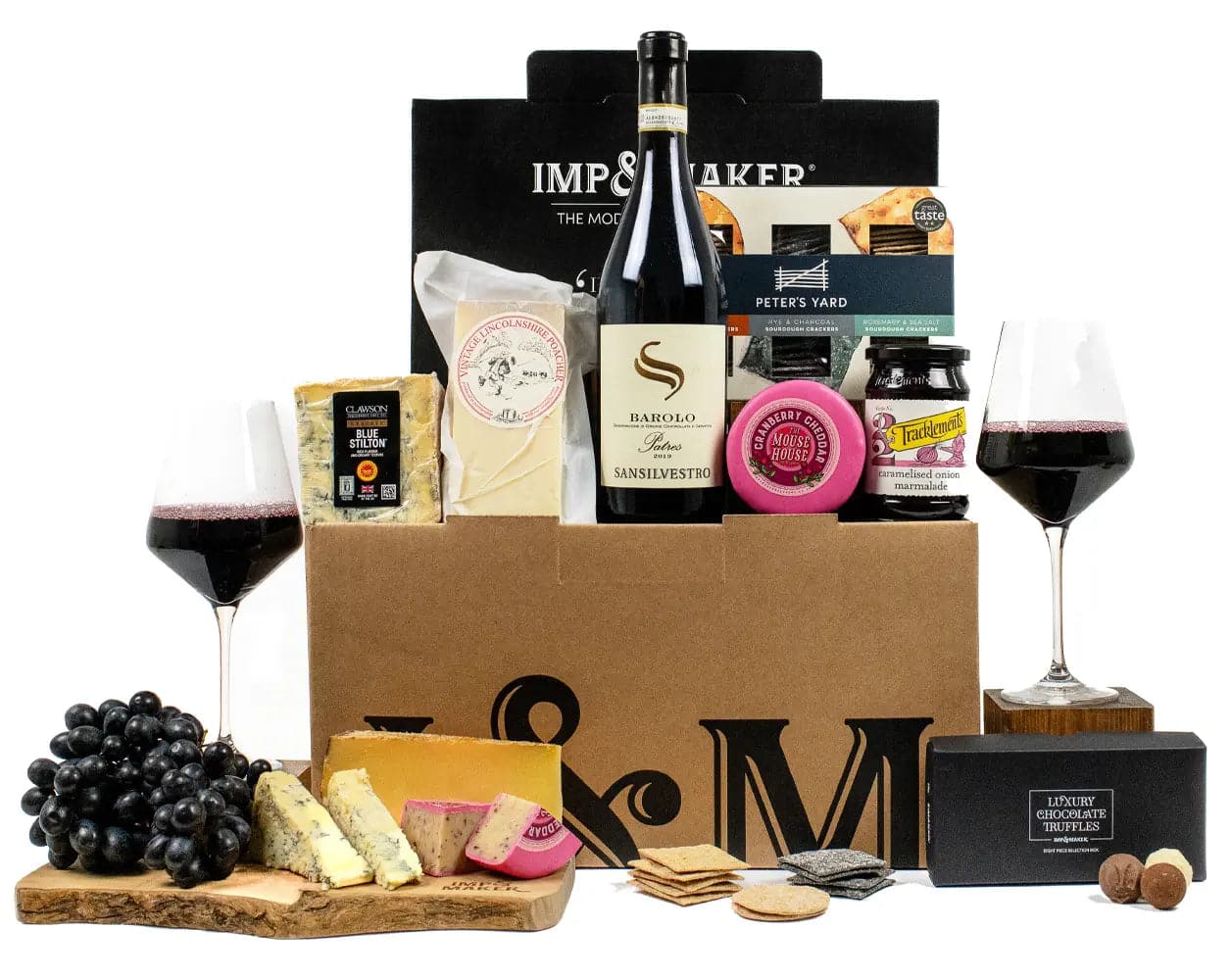 Luxury Wine and Cheese Hamper - IMP & MAKER