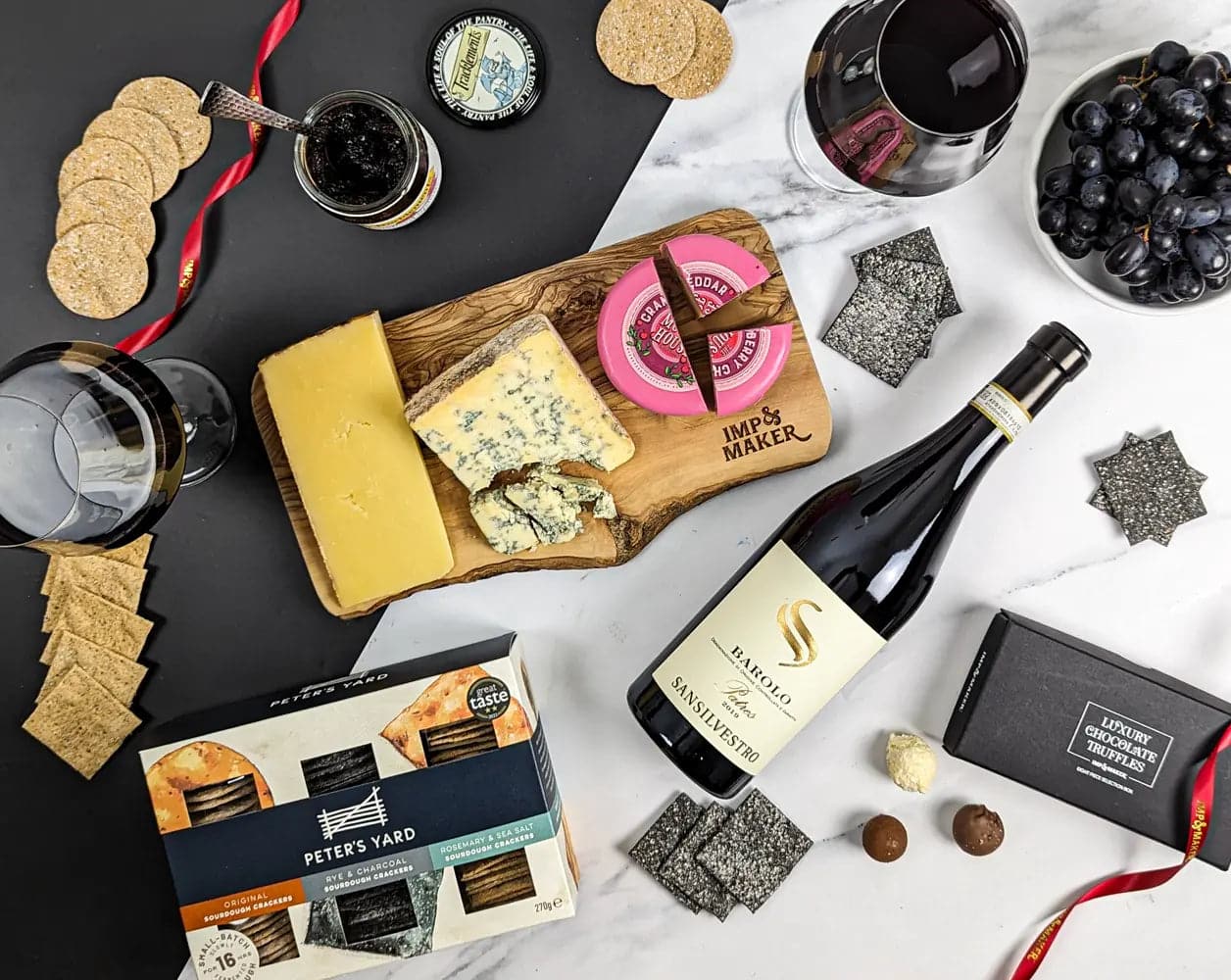 Luxury Wine and Cheese Hamper - IMP & MAKER