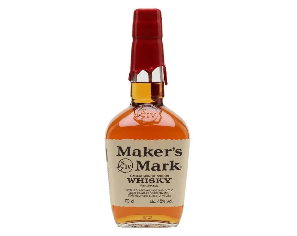 Maker's Mark Bourbon Whisky 70cl 45% ABV - IMP & MAKER