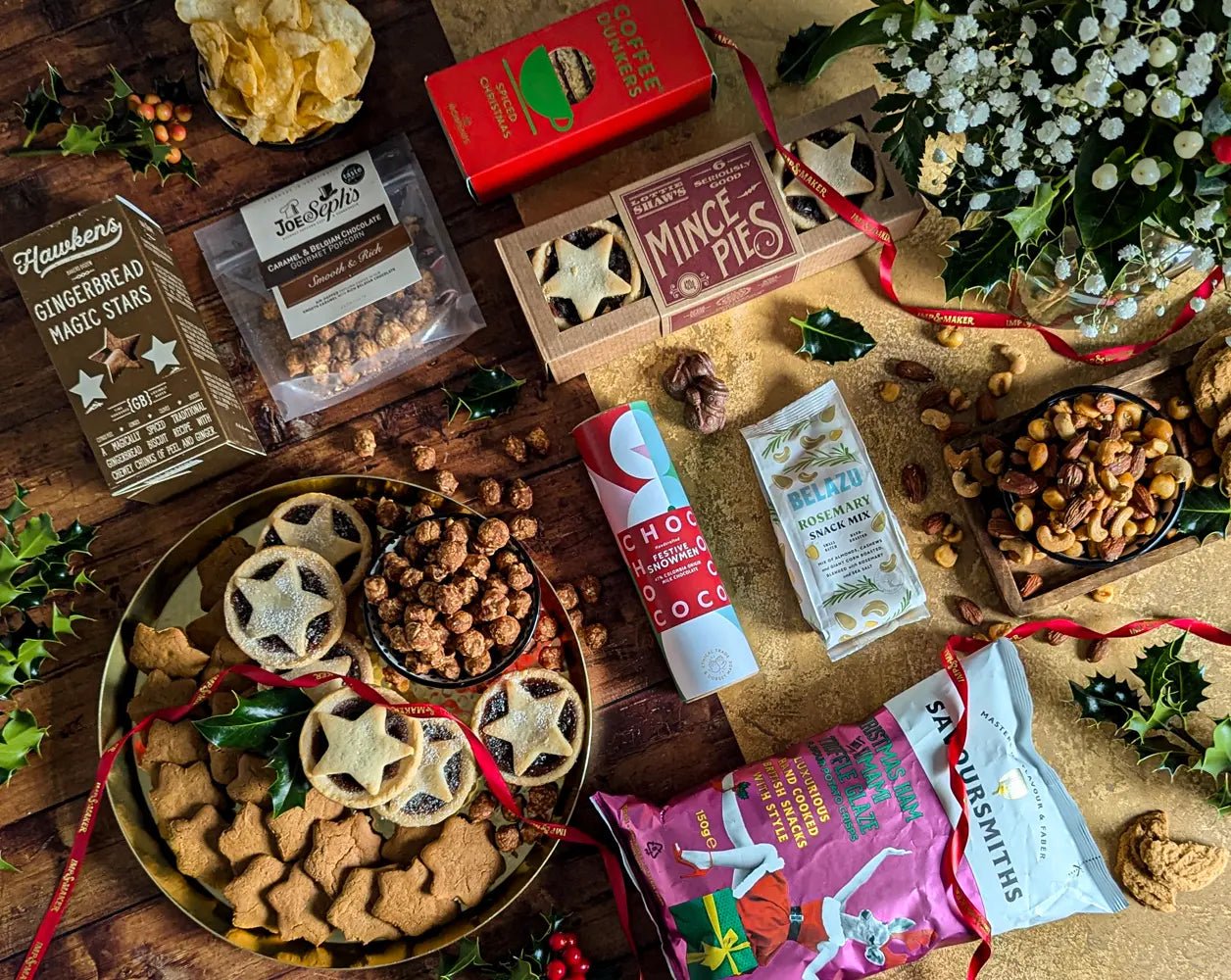 Naughty But Nice Snacks & Treats Christmas Hamper - IMP & MAKER