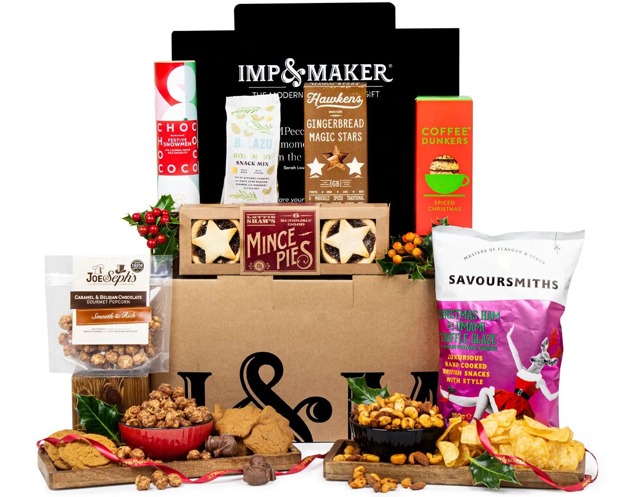 Naughty But Nice Snacks & Treats Christmas Hamper - IMP & MAKER