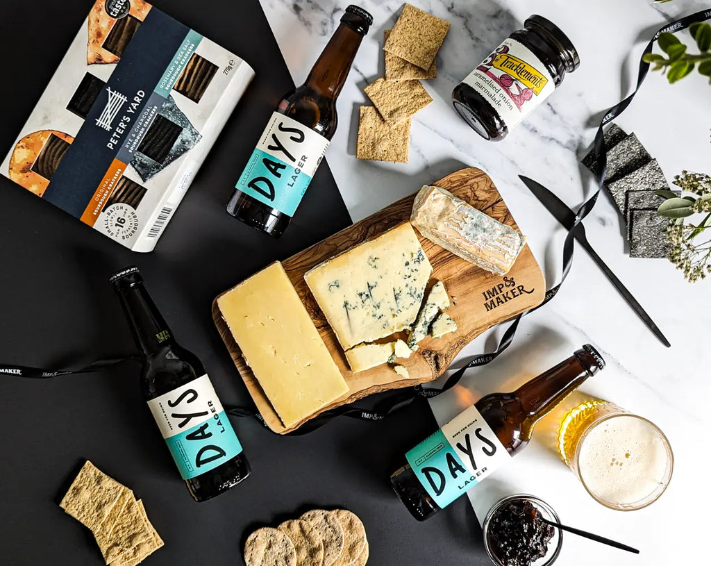 Non Alcoholic Lager & Cheese Gift Set - IMP & MAKER